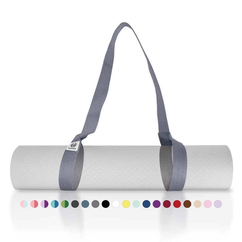 Tumaz Yoga Mat Strap [MAT NOT Included] (2 Sizes) with Extra Thick & Comfy Delicate Texture, Adjustable Yoga Mat Carrier - Image 1